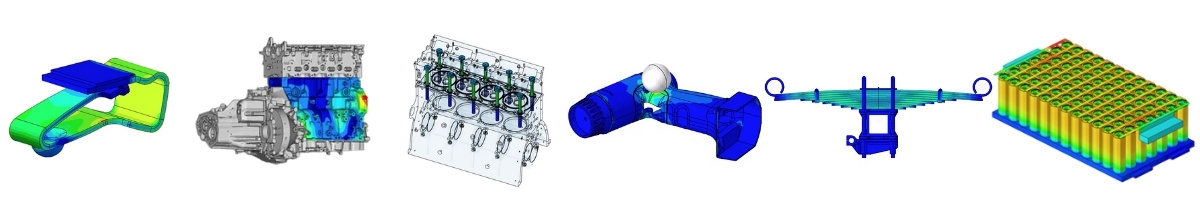 Altair OptiStruct nonlinear uygulama örnekleri