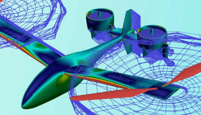 Altair FlightStream aerodinamik akış simülasyonu 
